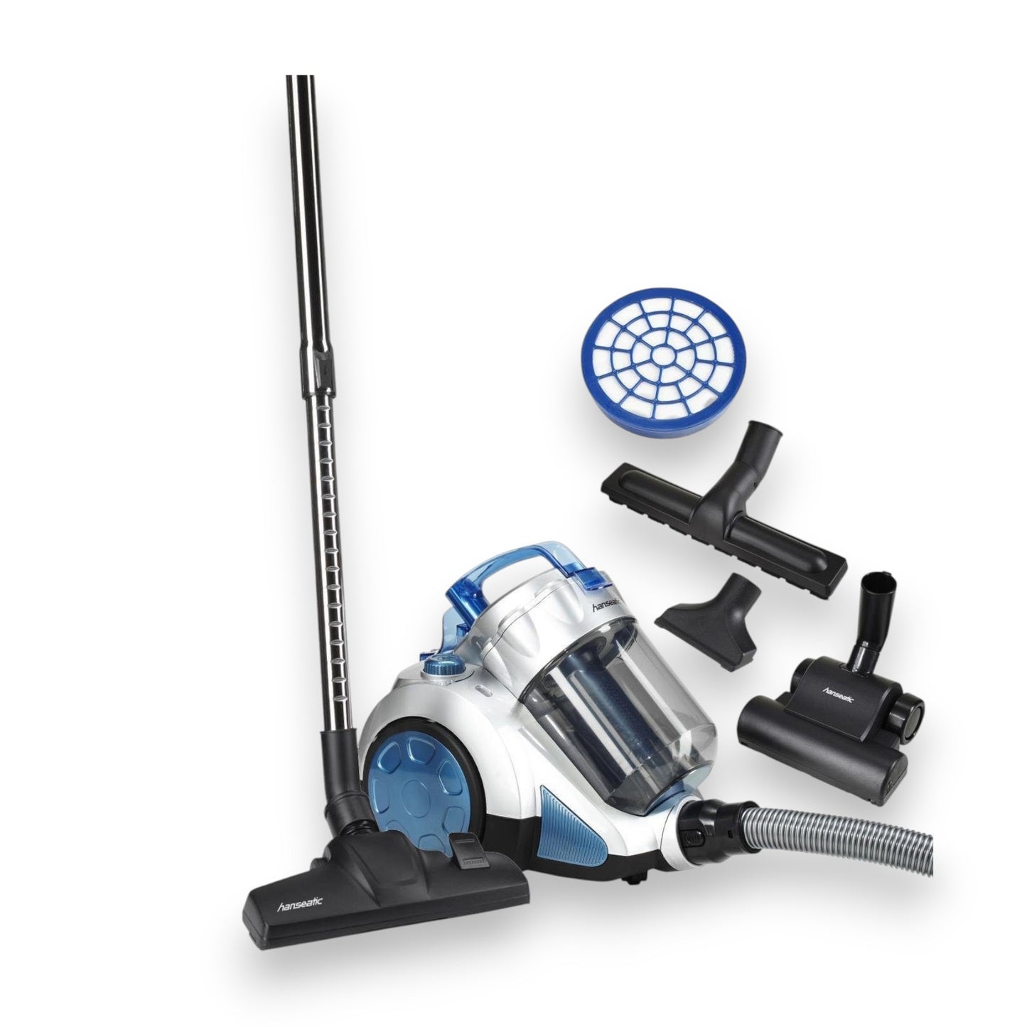 Hanseatic VC-T4020ES-2 Bodenstaubsauger 650W Zyklonentechnologie elektronische Saugkraftregulierung