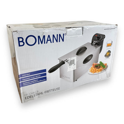 Bomann FR 2264 CB inox 3L Kaltzonenfritteuse 2000W