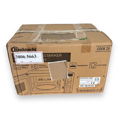 Bauknecht MWO 253 B Mikrowelle 25l Kapazität 7 Leistungsstufen Drucktasten