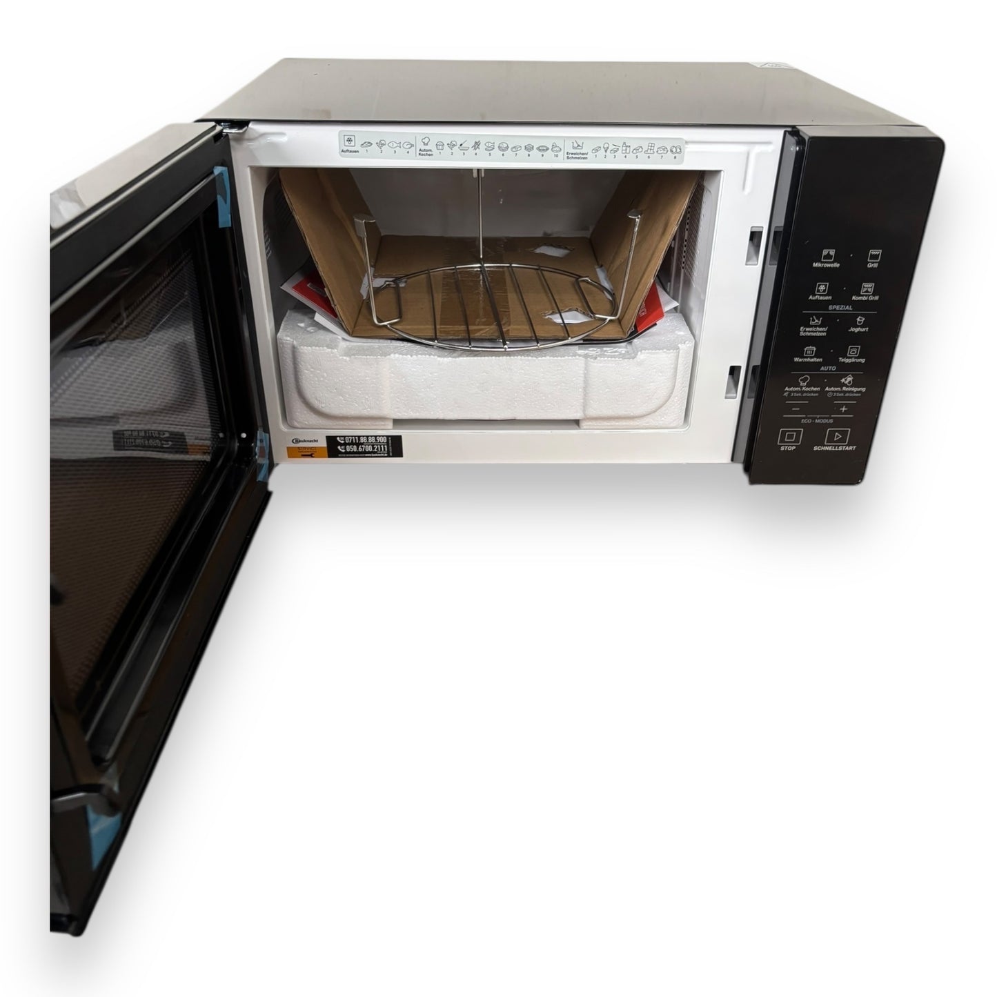 Bauknecht MWO 253 B Mikrowelle 25l Kapazität 7 Leistungsstufen Drucktasten