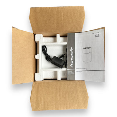 Hanseatic KJ400 Luftreiniger mit Digitalanzeige 35W Top Filtersystem für Allergiker mit Ionentechnologie