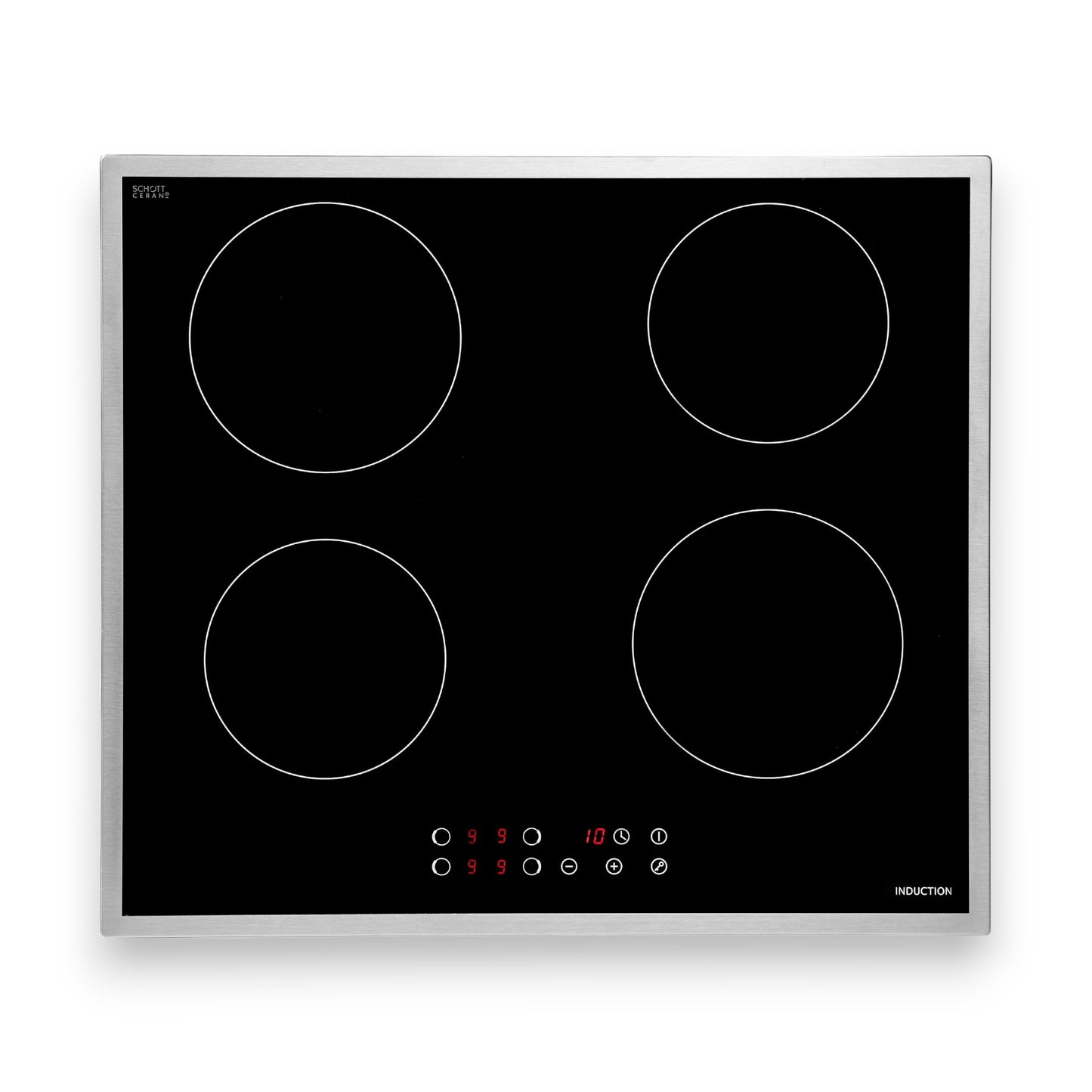 Hanseatic MC-IF6417B1-A Induktions-Kochfeld von SCHOTT CERAN® Das Wasser sehr schnell zum Kochen bringen dank Induktion