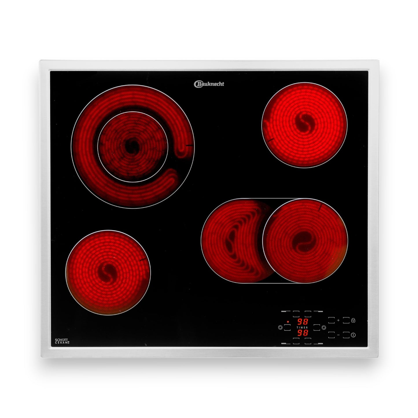 Bauknecht CTAR 9642 IN Elektro-Kochfeld von SCHOTT CERAN® Touch-Control-Steuerung