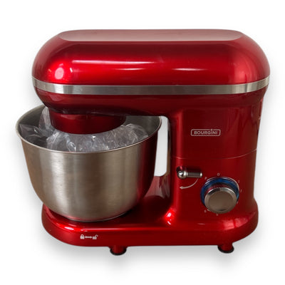 Bourgini Küchenmaschine Classic Kitchen Chef 4,5 Liter Fassungsvermögen 1300 Watt-Motor Rot