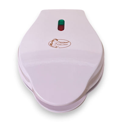 Bestron AMW500P Mini-Waffeleisen 550 Watt rosa
