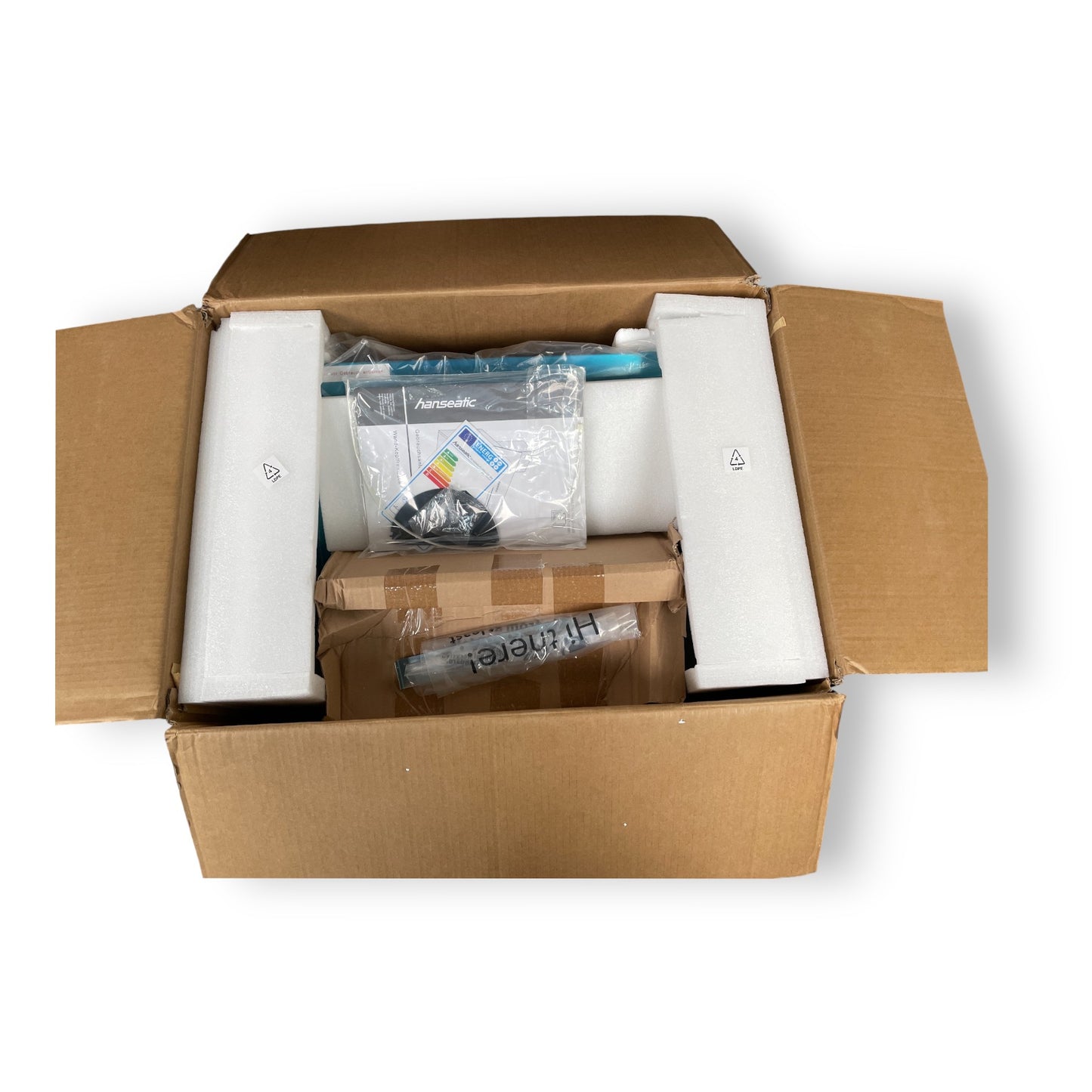 Hanseatic SY-103A6S-P1-C59-L122-600 Kopffreihaube LED-Beleuchtung elektronische Drucktasten