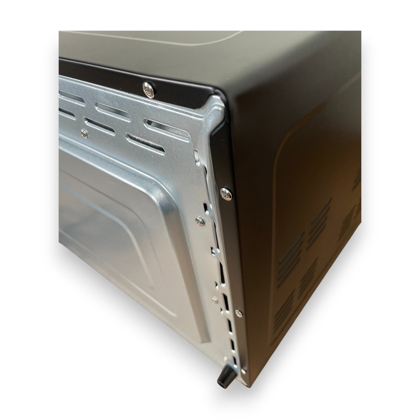 Bestron AOV45 2-in-1 Mini-Backofen mit Drehspieß 45 Liter 1800W Edelstahl Schwarz