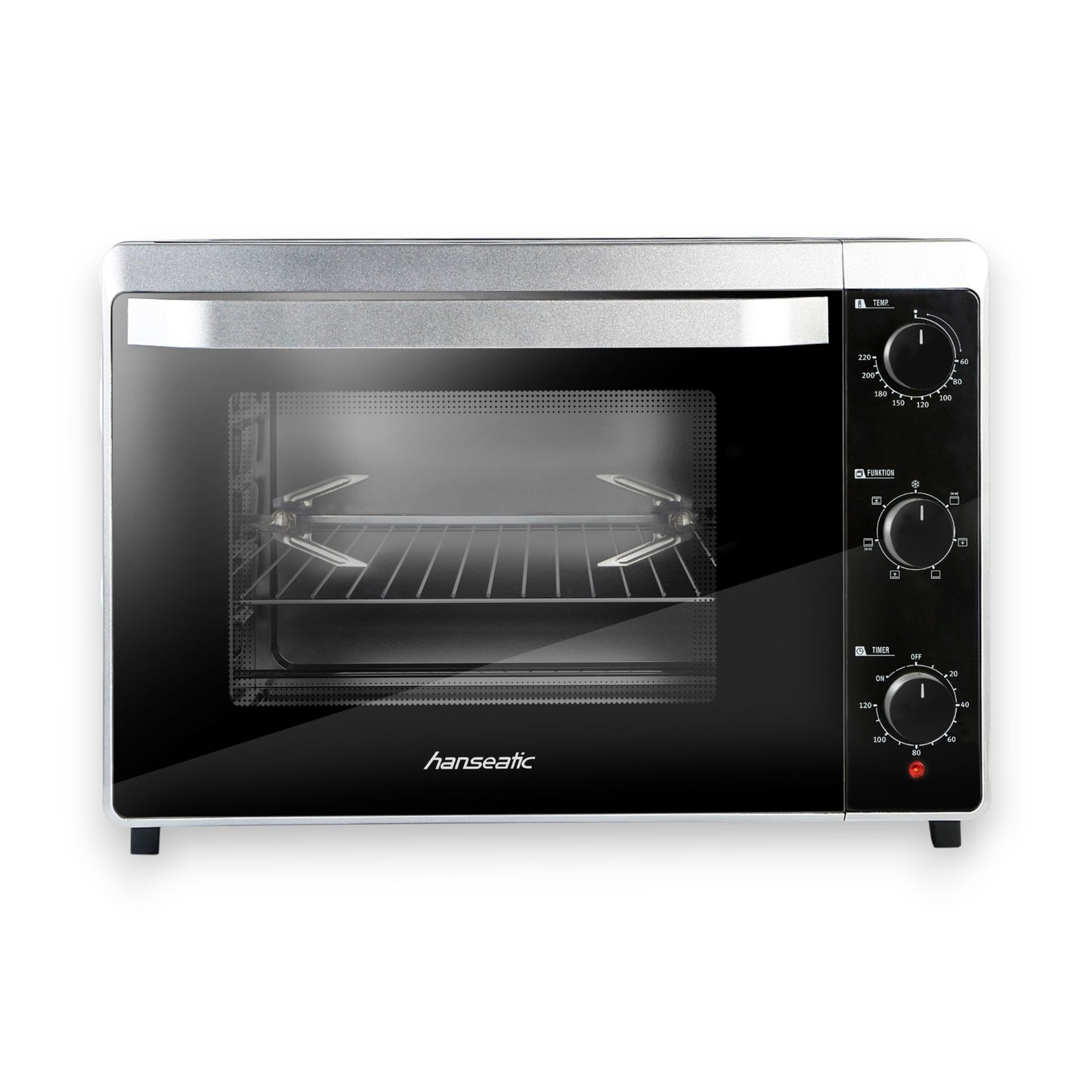 Hanseatic Minibackofen XXL 42L Zeitschaltuhrmotorischer Drehspieß