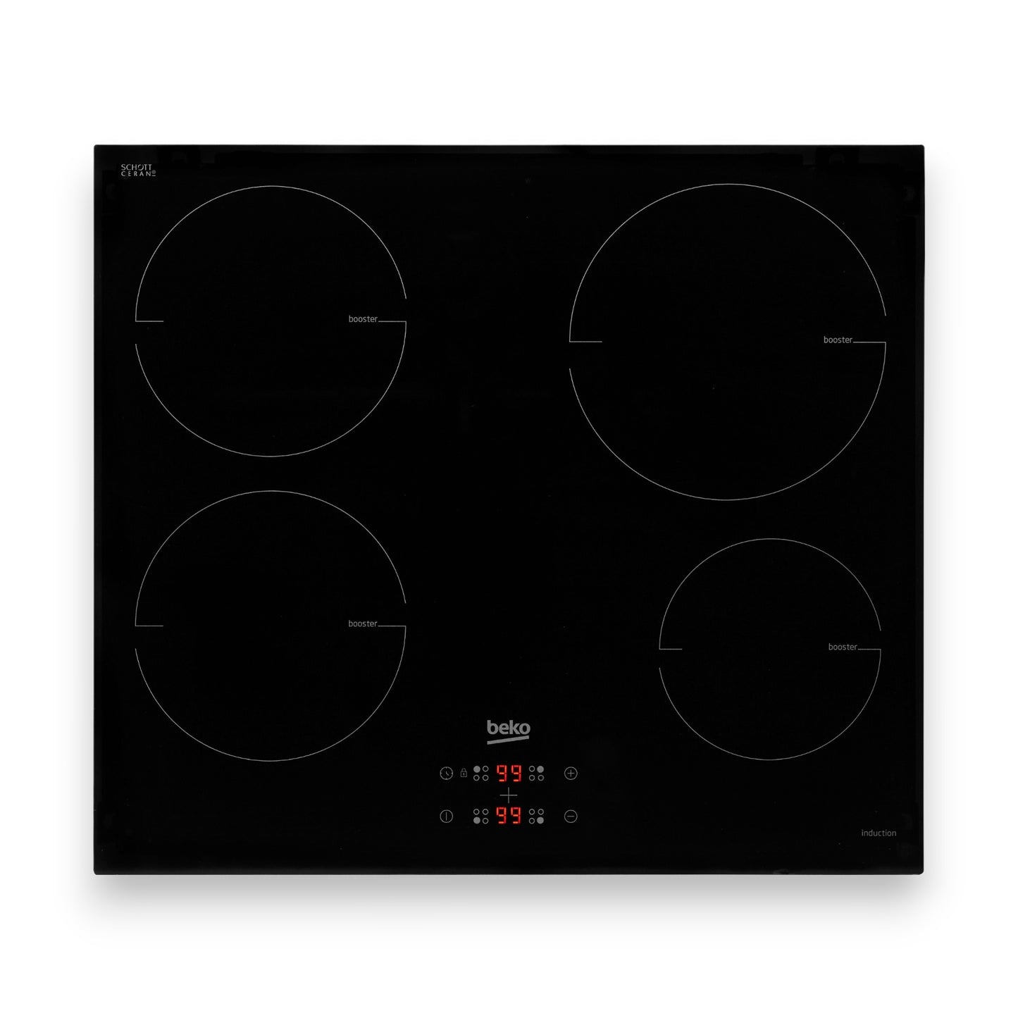 Beko HII64400MT Kochfeld Induktion autark 60 cm rahmenlos schwarz