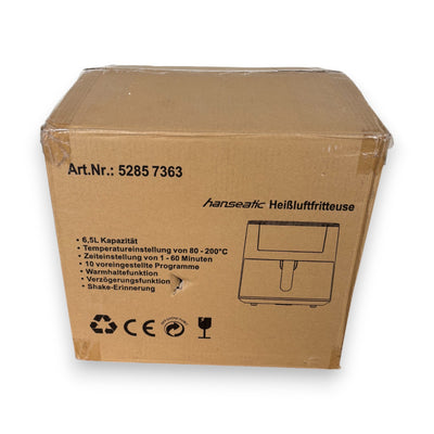 Hanseatic HAF651650BCU Heißluftfritteuse 1650W 6,5l Kapazität