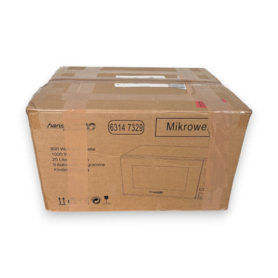 Hanseatic Mikrowelle 63147329 Grill 800W Grill 9 Automatikprogramme Auftaufunktion