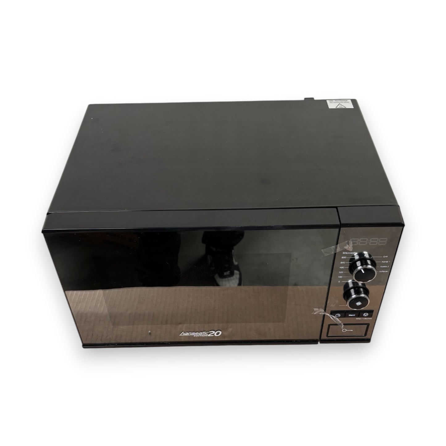 Hanseatic Mikrowelle 63147329 Grill 800W Grill 9 Automatikprogramme Auftaufunktion