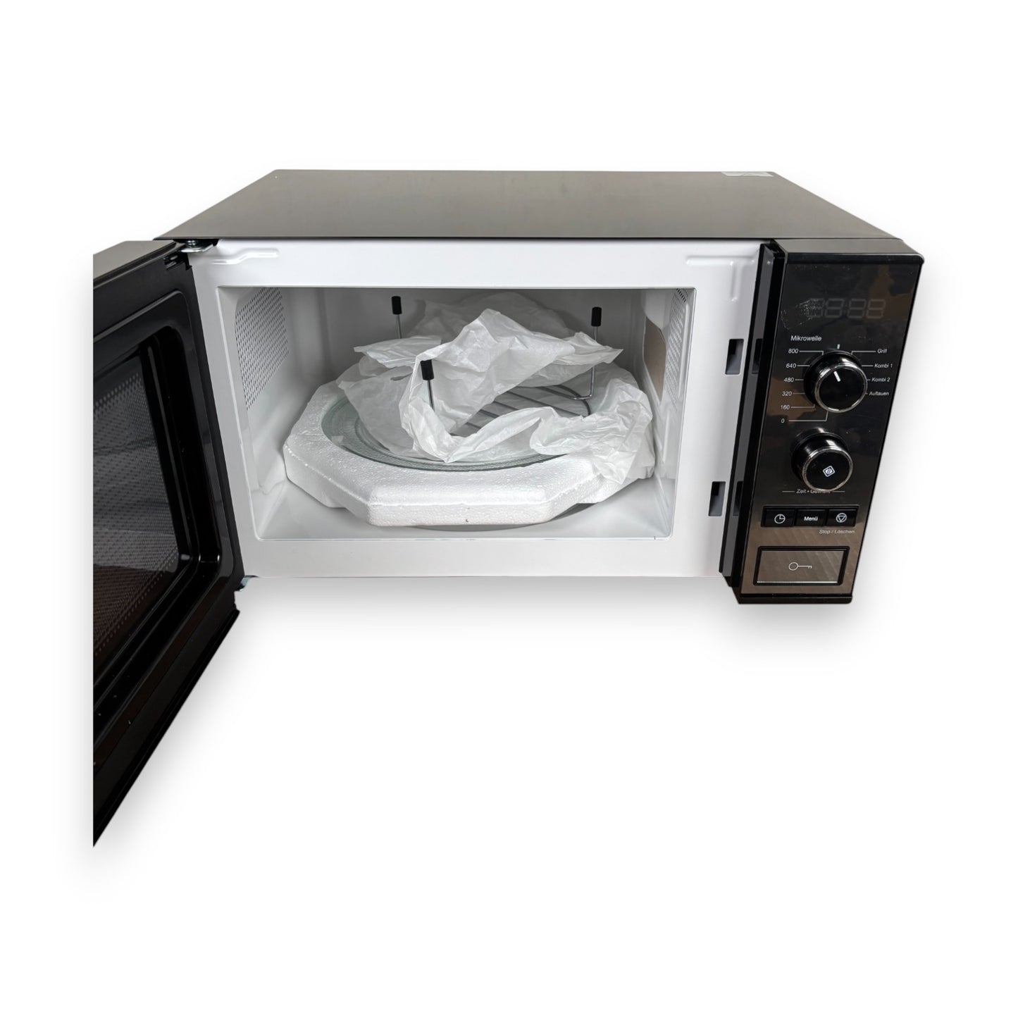 Hanseatic Mikrowelle 63147329 Grill 800W Grill 9 Automatikprogramme Auftaufunktion