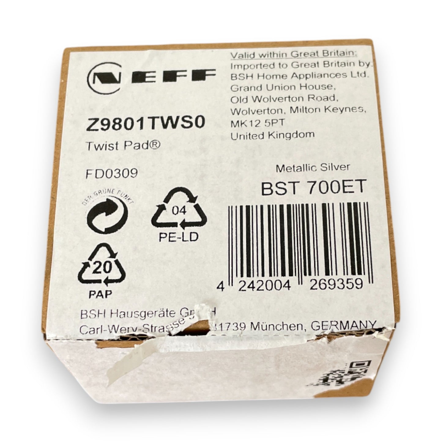 NEFF Z9801TWS0 Kochfeld-Magnetknebel