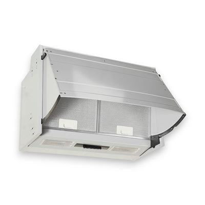 Bosch DEM63AC00 Serie 2 Zwischenbauhaube, 60 cm breit, Ab-/Umluft, silber