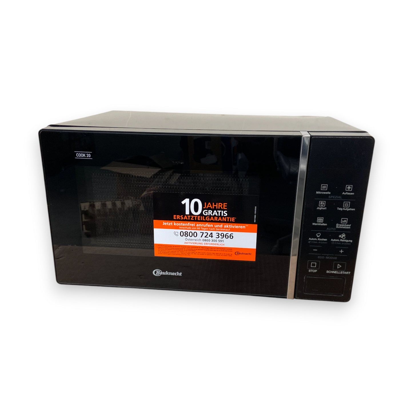 Bauknecht MWK 201 B Mikrowelle 20 Liter, 700 Watt, 5 Stufen, LED Display