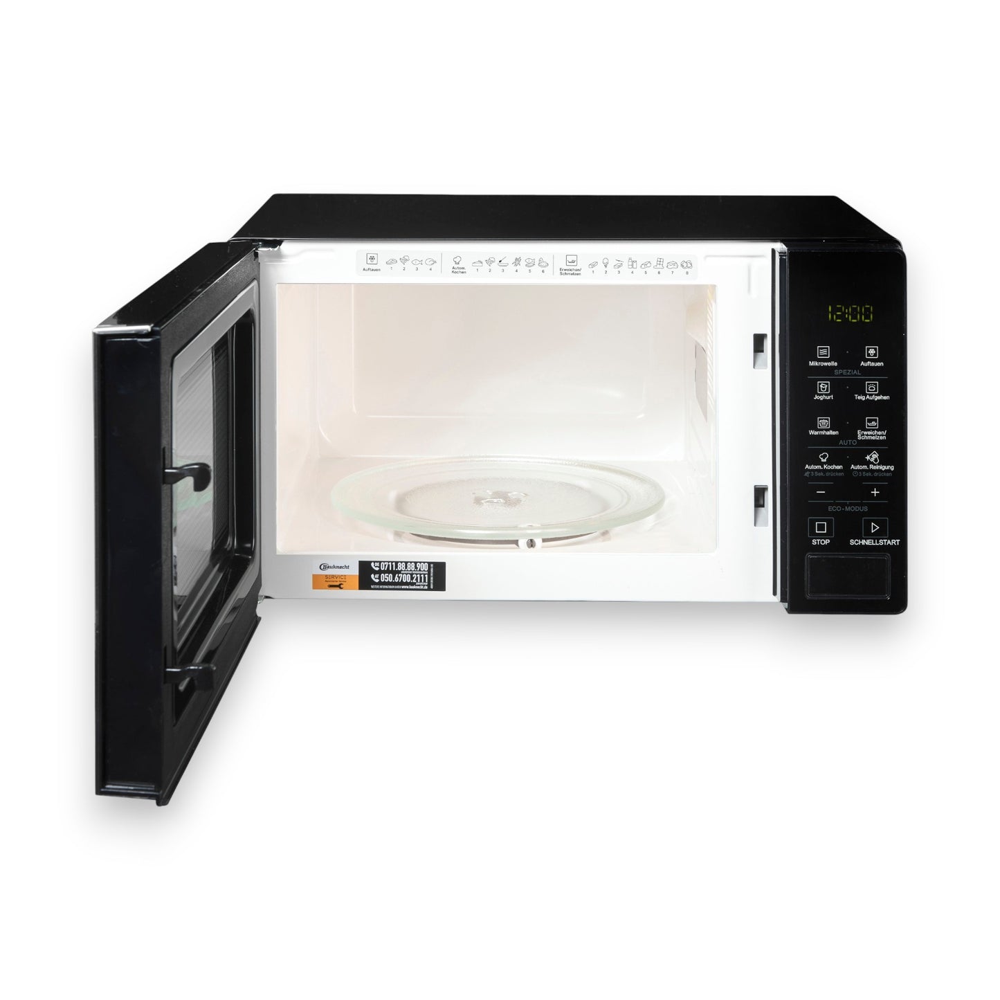 Bauknecht MWK 201 B Mikrowelle 20 Liter, 700 Watt, 5 Stufen, LED Display