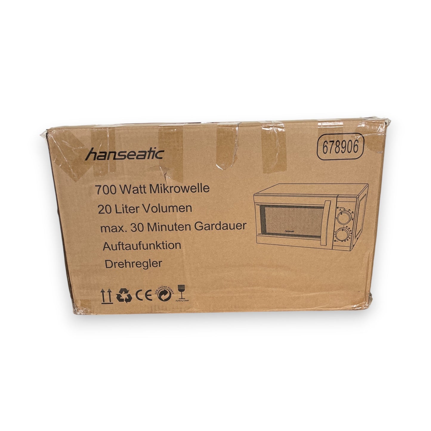 Hanseatic SMH207P3H-P Mikrowelle 700W weiß