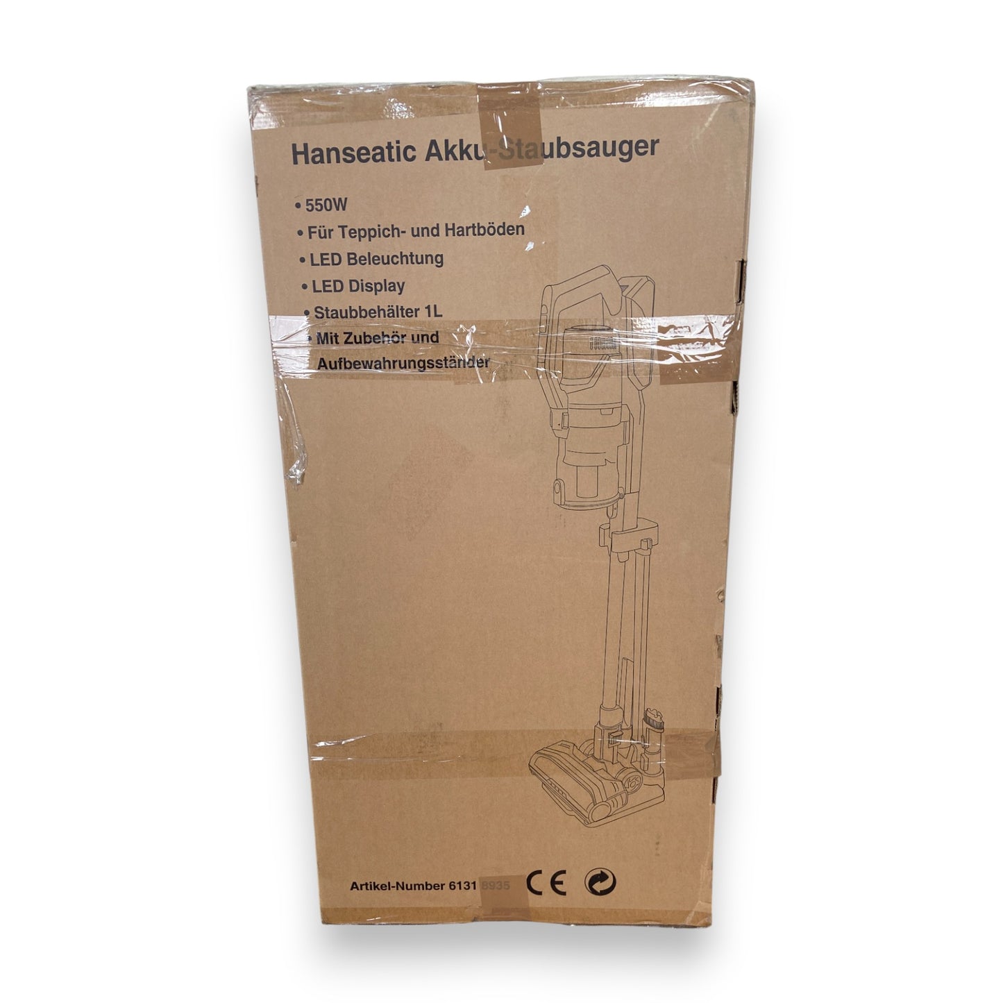 Hanseatic HVS165DBMC Akku-Stielstaubsauger LED Multifunktionsanzeige und beleuchtete Bürste