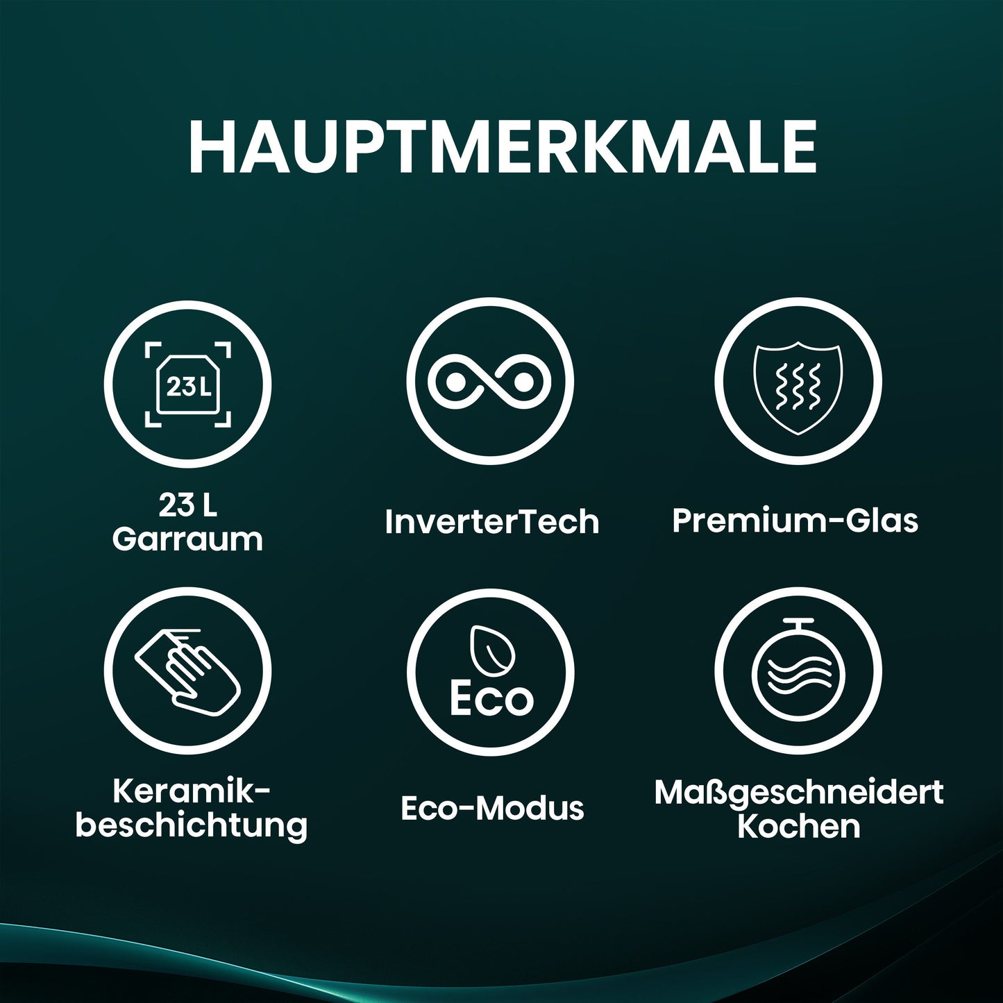 Hisense H23MOBS4HI Mikrowelle 1400W Schwarz