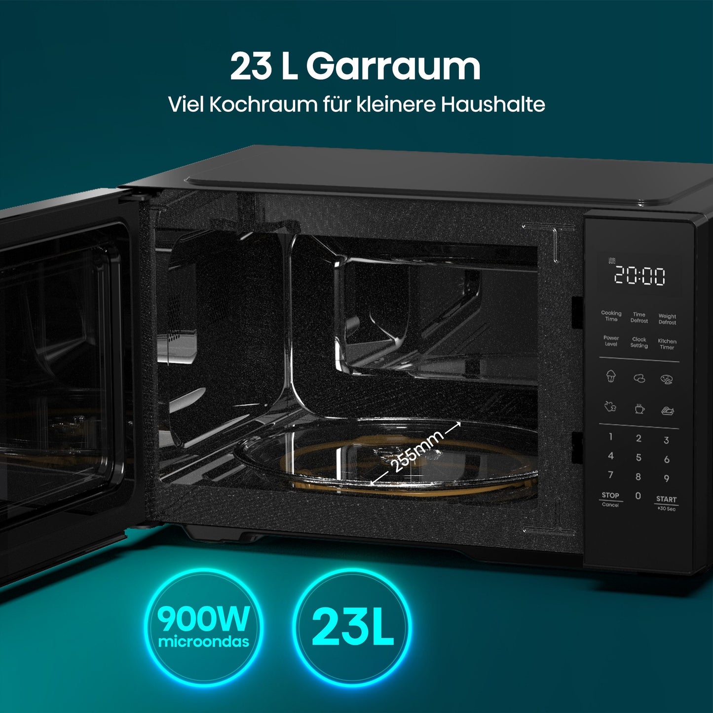 Hisense H23MOBS4HI Mikrowelle 1400W Schwarz