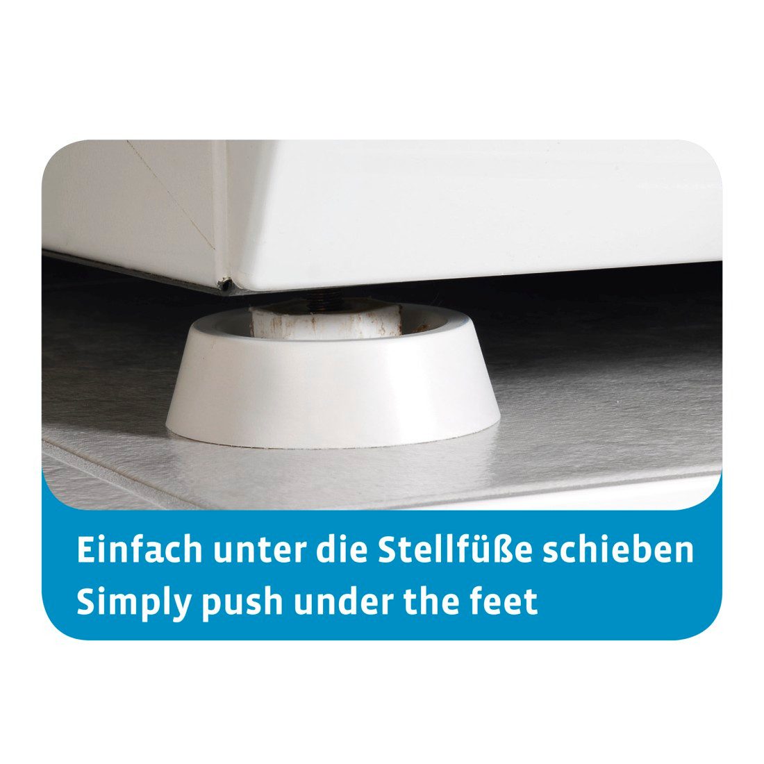 Xavax Vibrationsdämpfer Schwingungsdämpfer 4 Stück, für Spül-, Waschmaschine, Trockner, Ø 45 mm, Höhe 17 mm