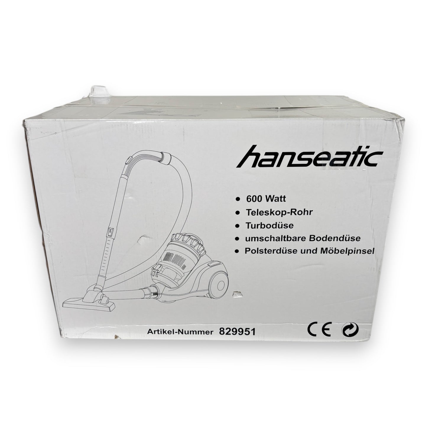 Hanseatic Bodenstaubsauger Zyklonentechnologie Hygienefilter 600W