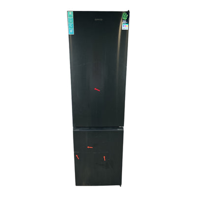 Gorenje NRK620AA1BXL4 Kühlgefrierkombination A, 201,7 cm hoch, Schwarz Edelstahl