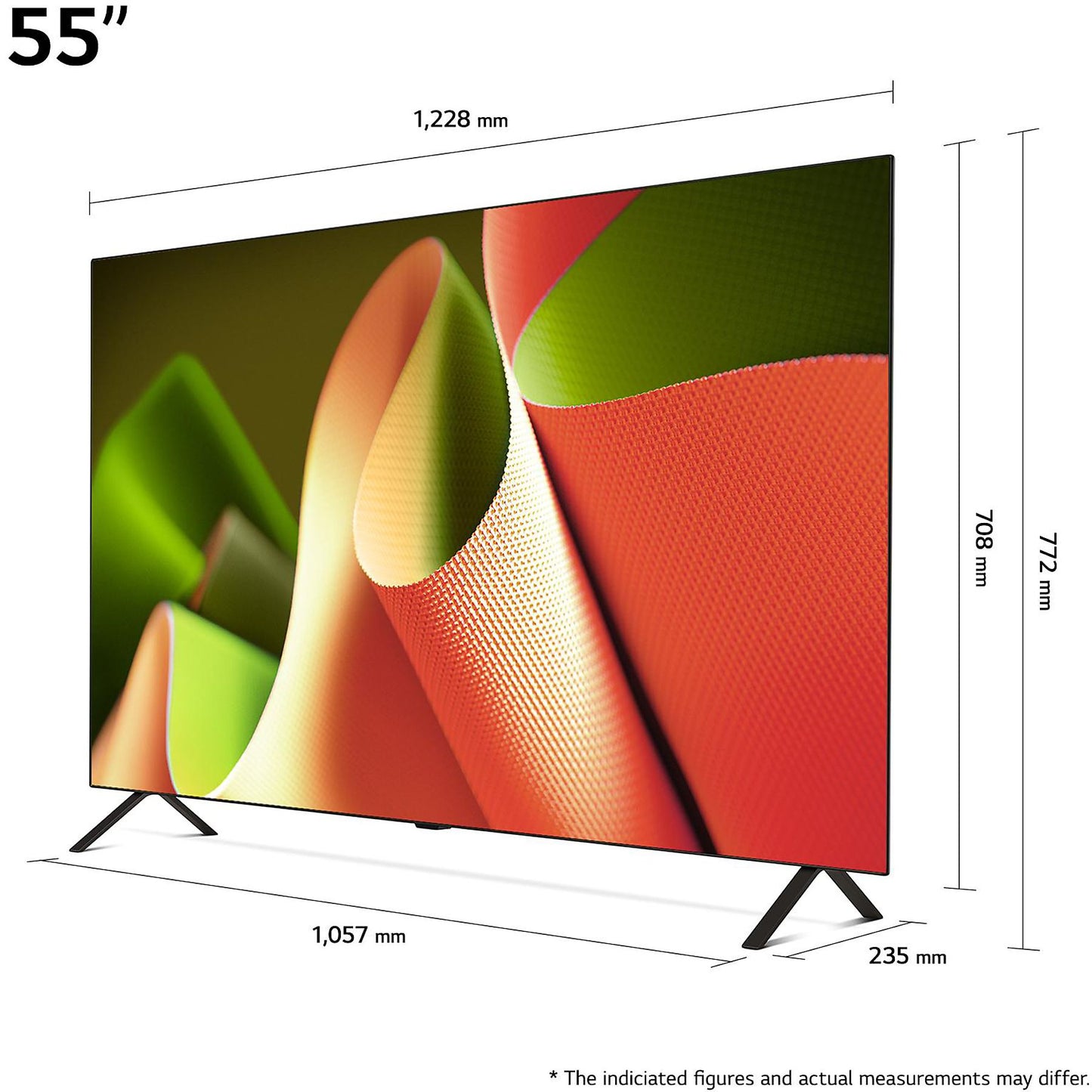 LG OLED55B49LA OLED Fernseher 55 Zoll, OLED 4K, SMART TV, webOS 24 mit LG ThinQ